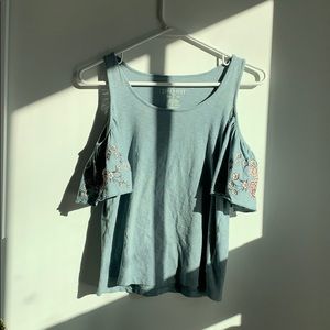 American Eagle Embroidered Top